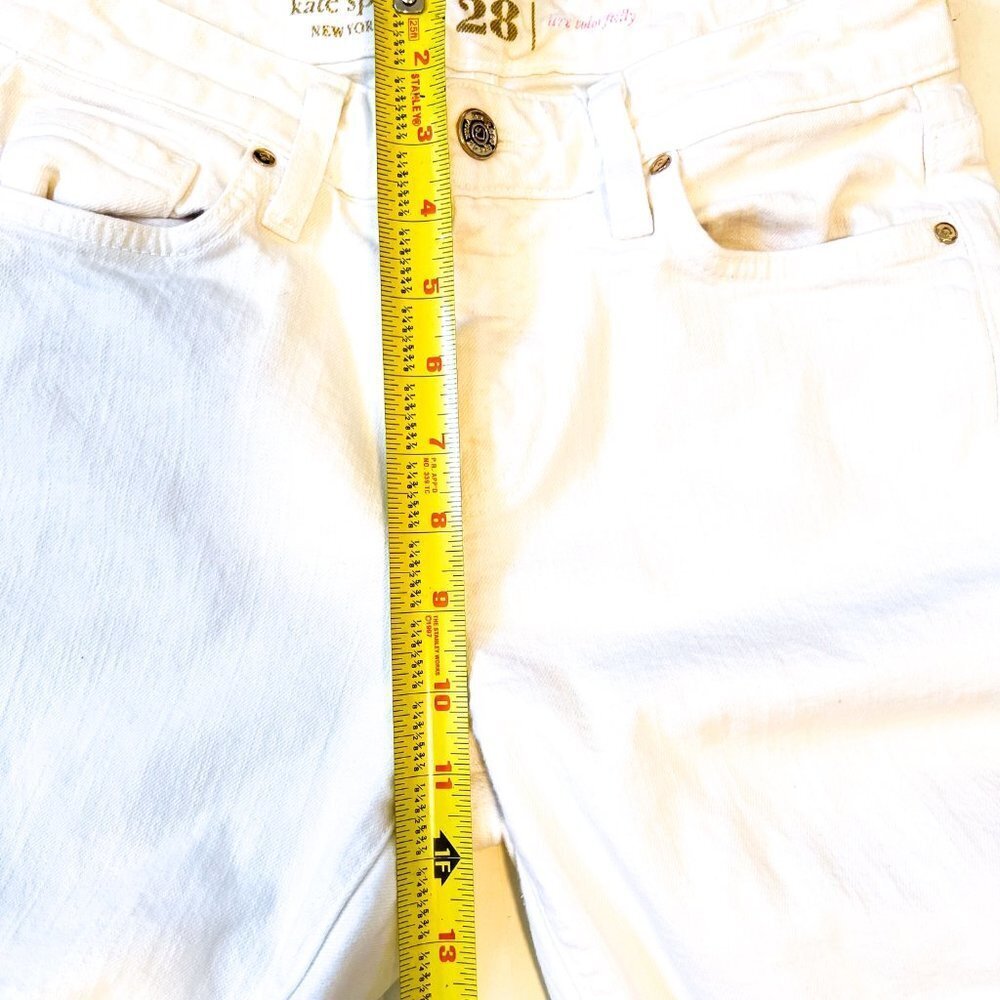 kate spade Live Colorfully white skinny jeans Size 28 - Picture 11 of 12